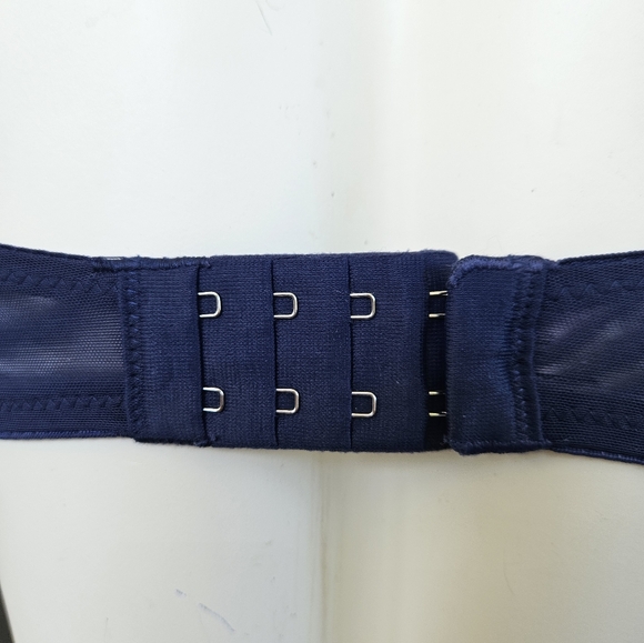 Dream Angels Silver Navy Blue Push-Up Underwire Bra - Picture 5 of 12